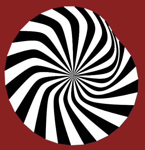 Askew Op Art Disk - Where'd the symmetry go? 