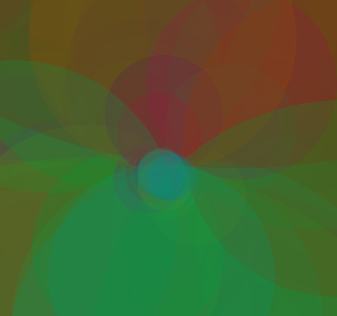 All filled in - Animated Generative circles #2