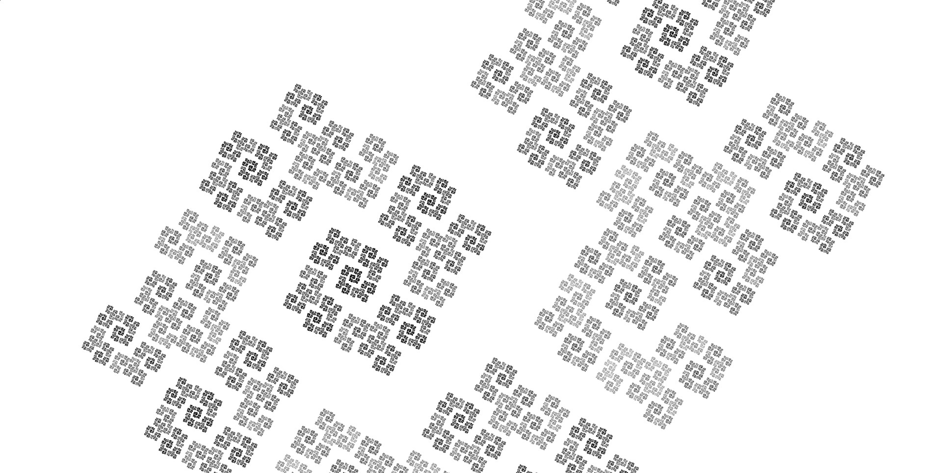 Geometric spiral fractal