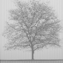 Tree rendered using line width