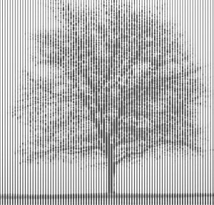 Tree rendered using line width
