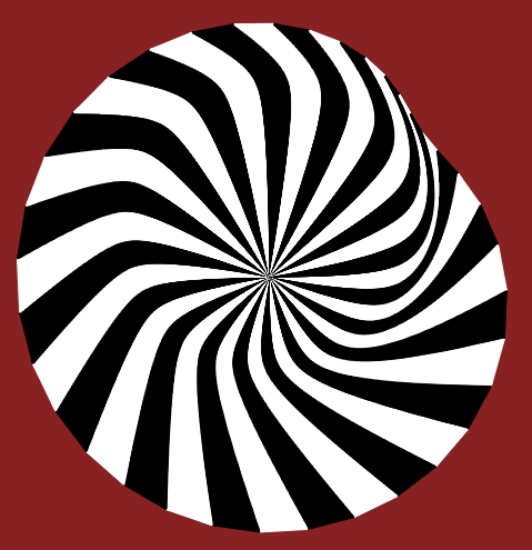 Askew Op Art Disk – Where’d the symmetry go?