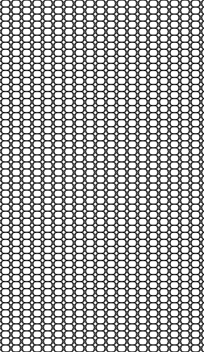 Grid of overlapping circles